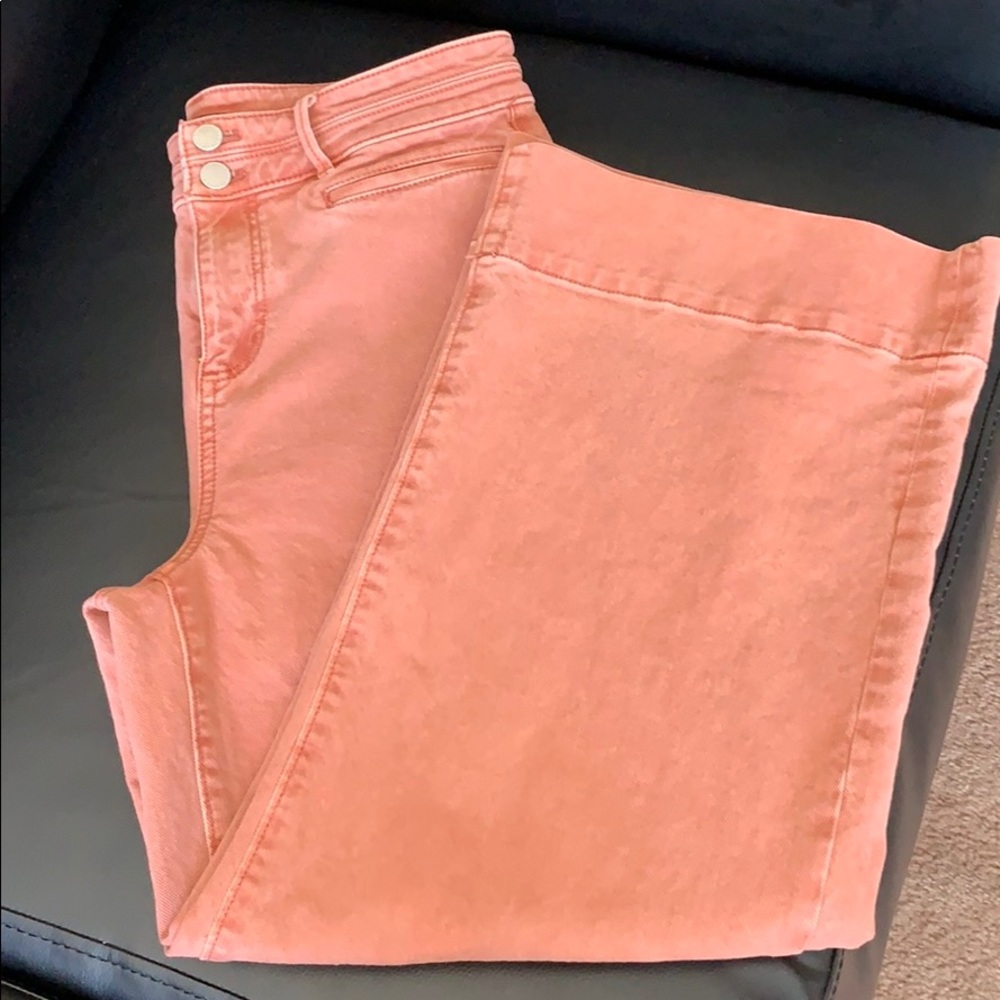 Ann Taylor Wide Leg Crop Jeans
